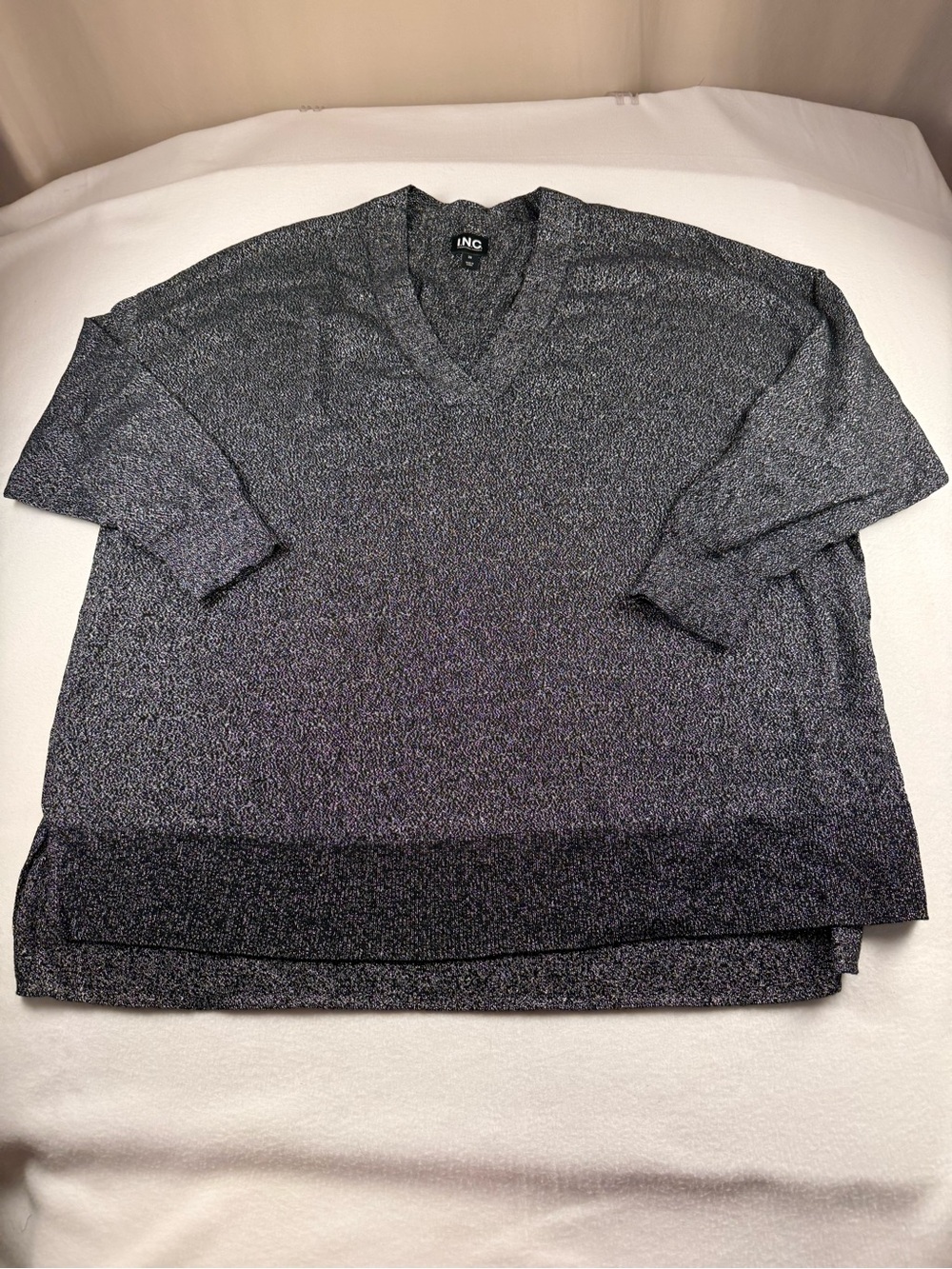 INC International Concepts Men’s V-Neck Gray Sweater 328